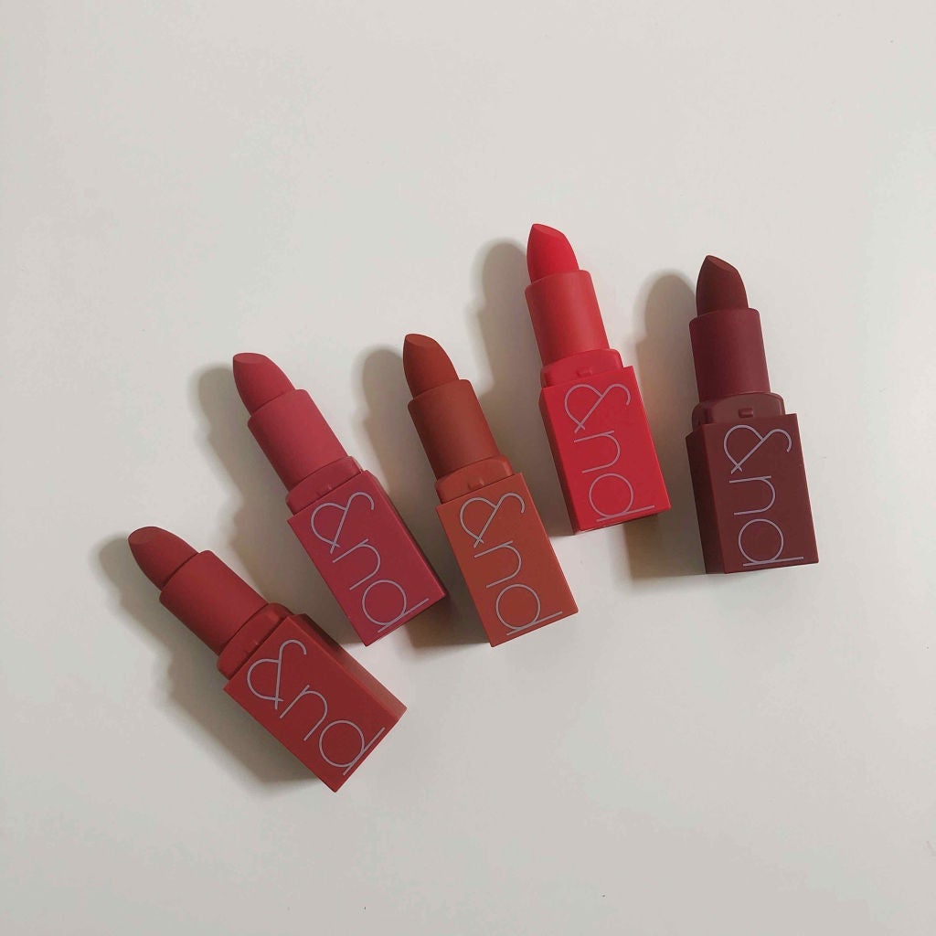 ゼログラムマットリップスティック/rom&nd/口紅を使ったクチコミ(4枚目)