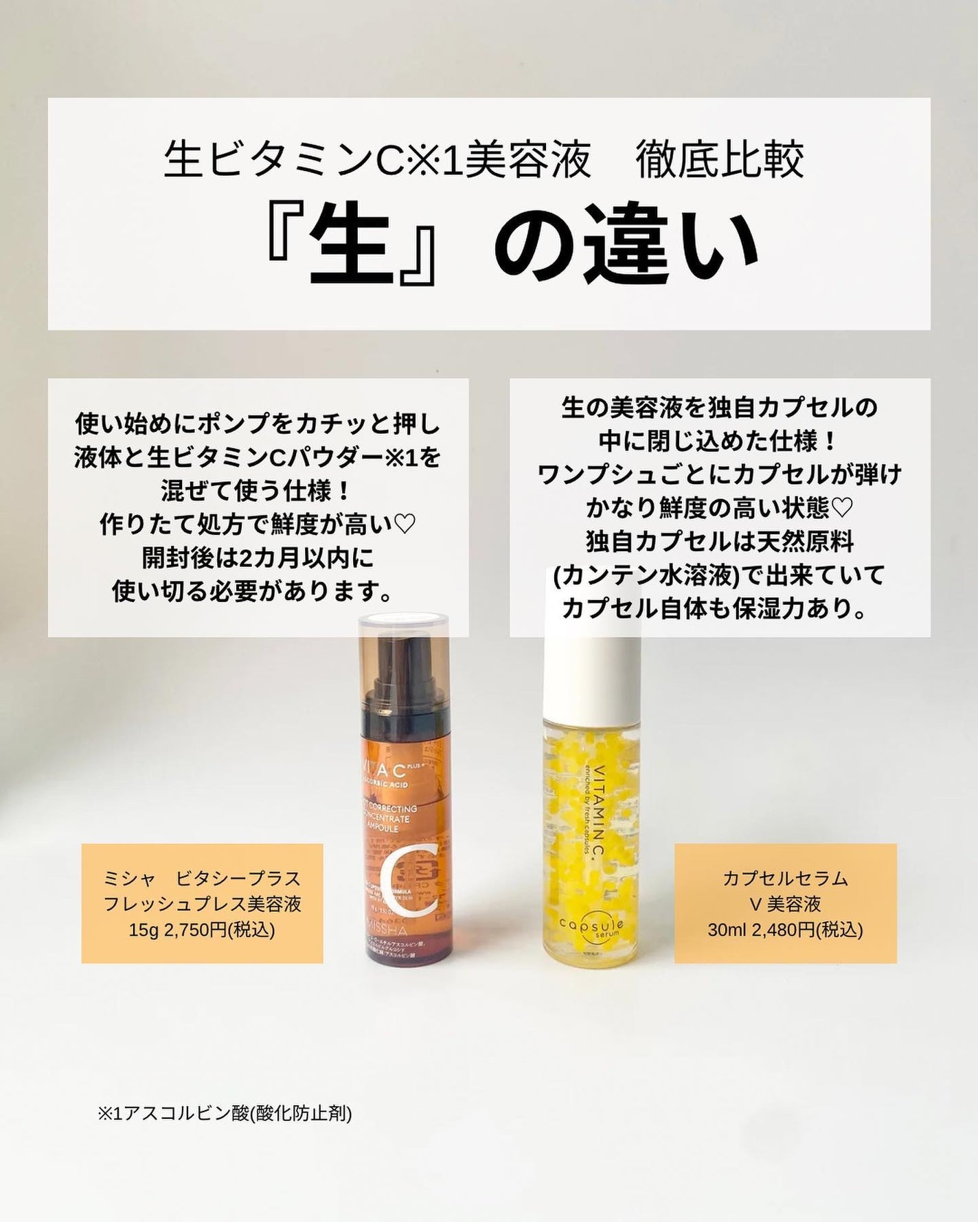 ミシャ ビタシープラス フレッシュプレス美容液/MISSHA/美容液を使ったクチコミ(3枚目)