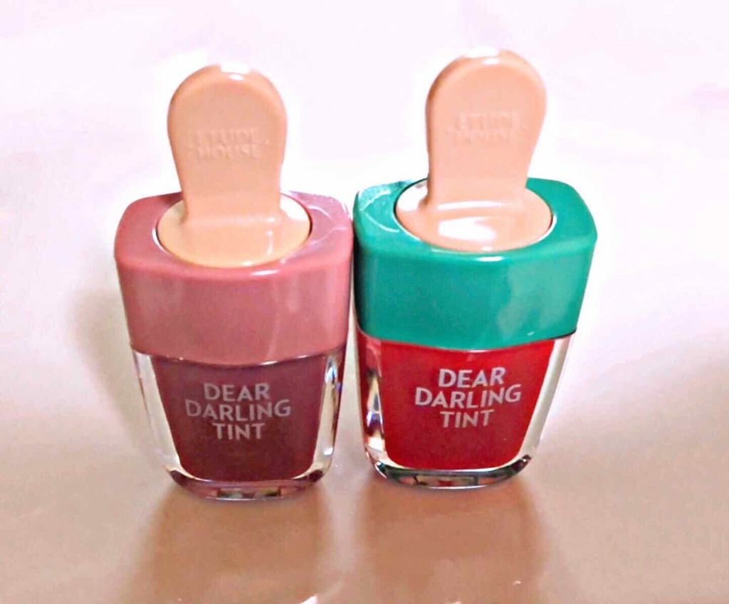 ディアダーリン ウォータージェルティント (アイスティント)/ETUDE/口紅を使ったクチコミ(2枚目)