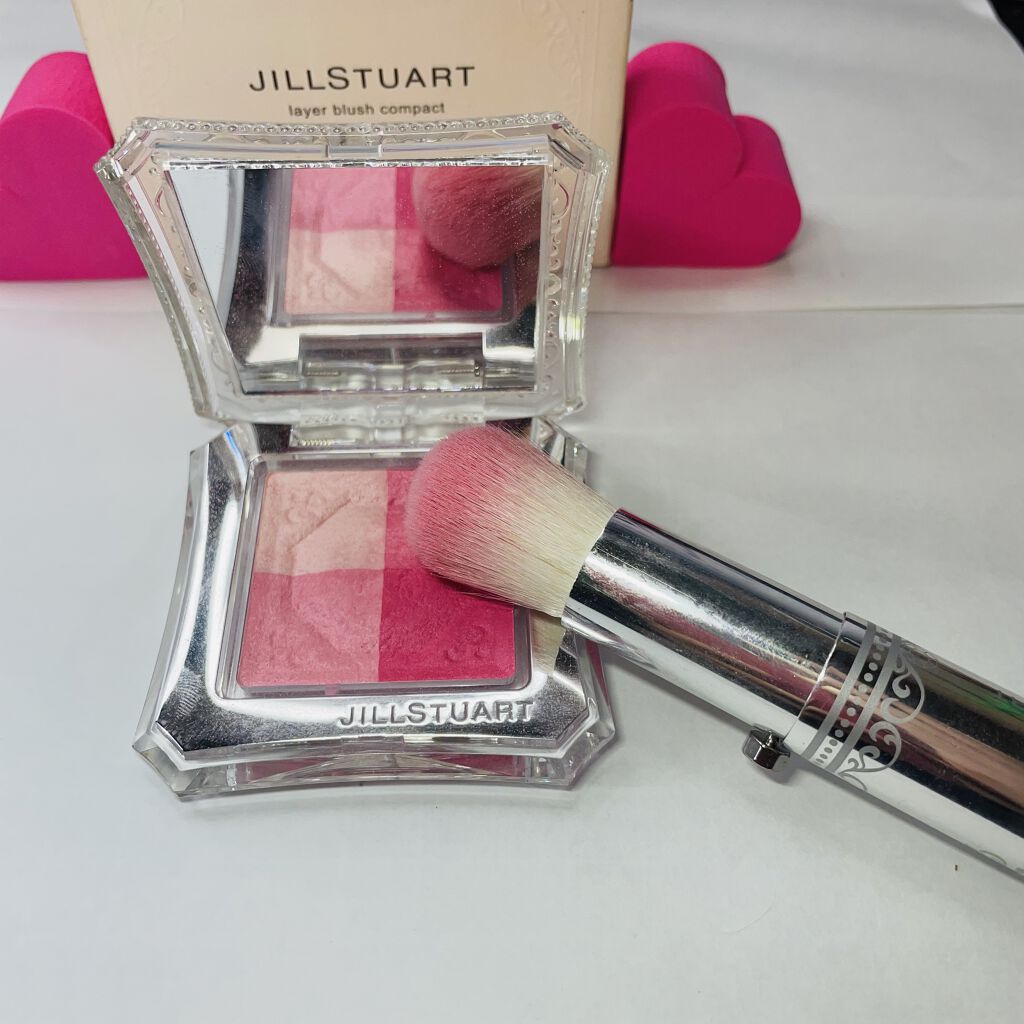 レイヤーブラッシュ コンパクト/JILL STUART/パウダーチークを使ったクチコミ（2枚目）