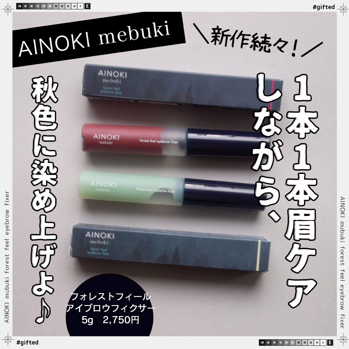 フォレスト フィール アイブロウ フィクサー/AINOKI mebuki/眉マスカラを使ったクチコミ(1枚目)