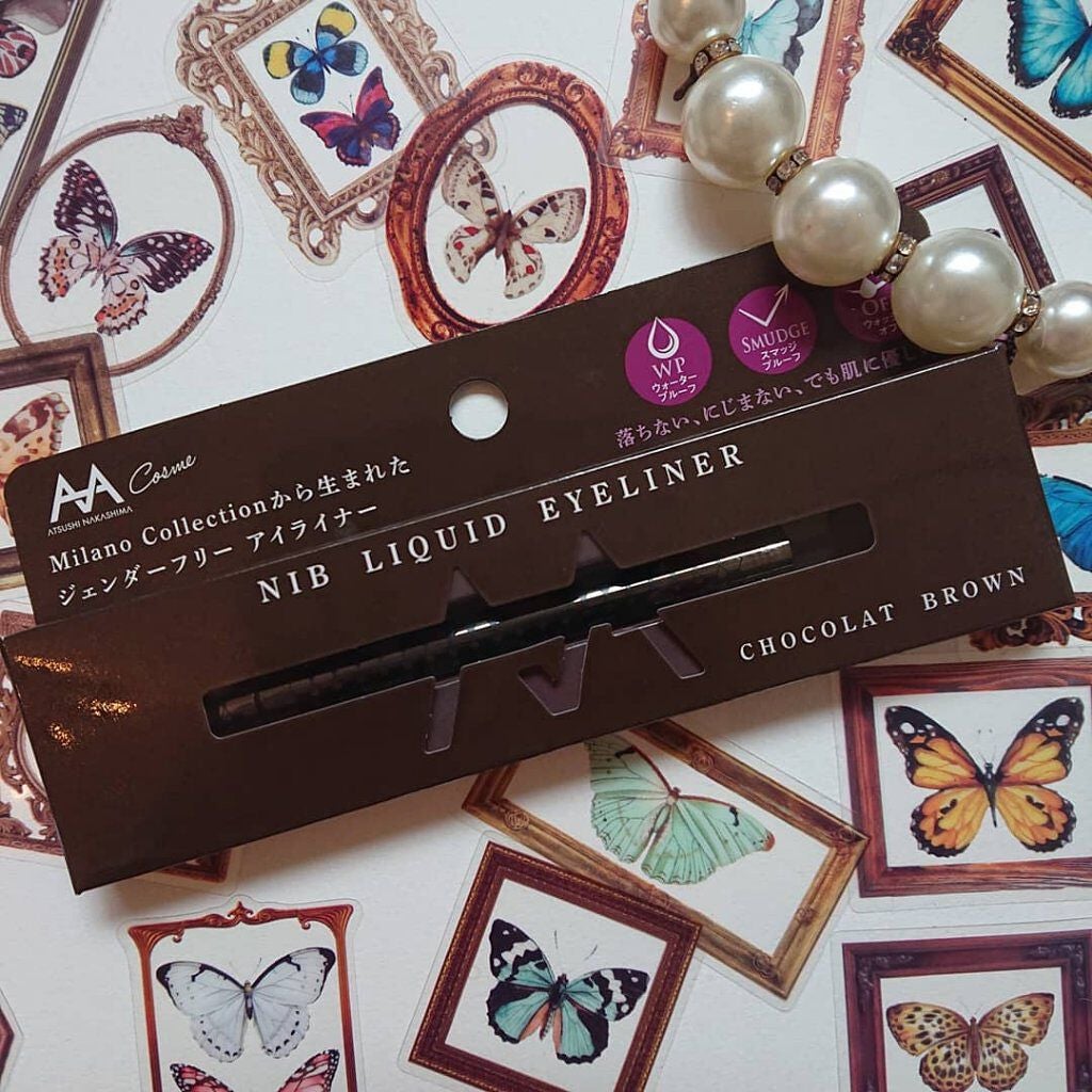 ニブ リクイドアイライナー BR1/ATSUSHI NAKASHIMA Cosme/リキッドアイライナーを使ったクチコミ(4枚目)