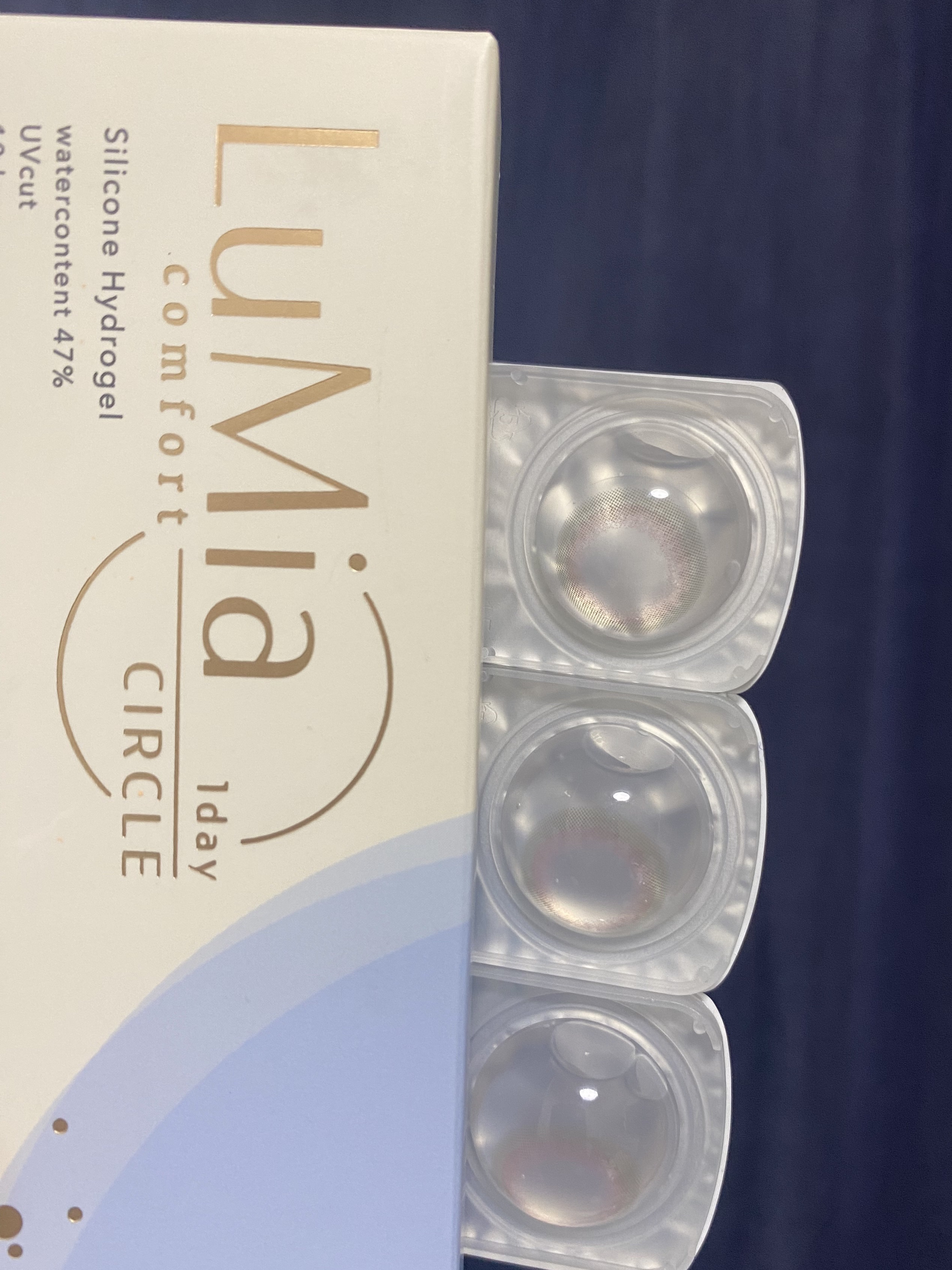 LuMia comfort 1day CIRCLE コットンオリーブ/LuMia/ワンデー（１DAY）カラコンを使ったクチコミ（1枚目）