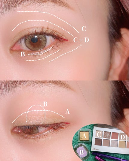ニューデップスアイシャドウパレット/hince/アイシャドウパレットを使ったクチコミ(2枚目)
