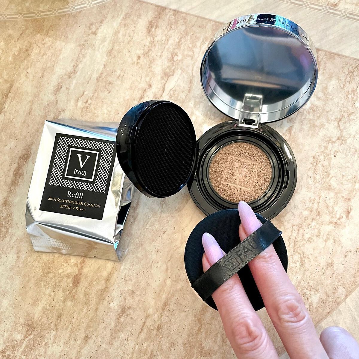 スキンソリューションスタークッション/FAU/クッションファンデーションを使ったクチコミ（3枚目）