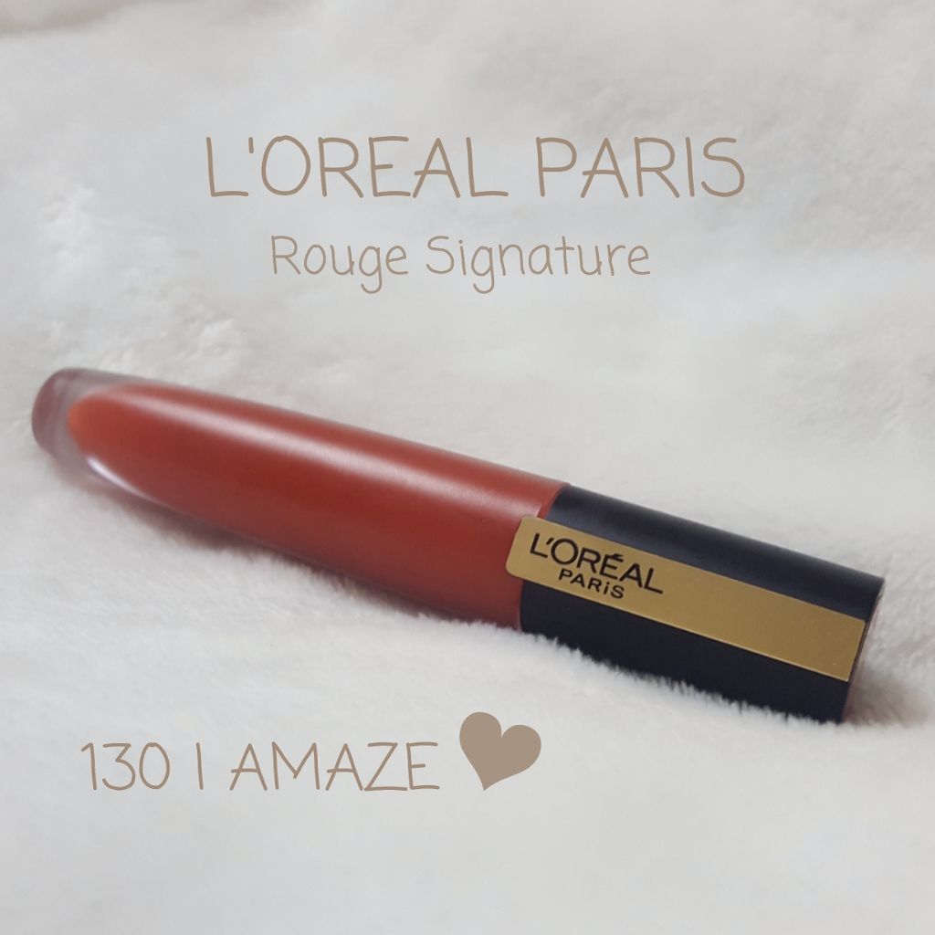 ルージュシグネチャー /ロレアル パリ/リップグロスを使ったクチコミ(1枚目)