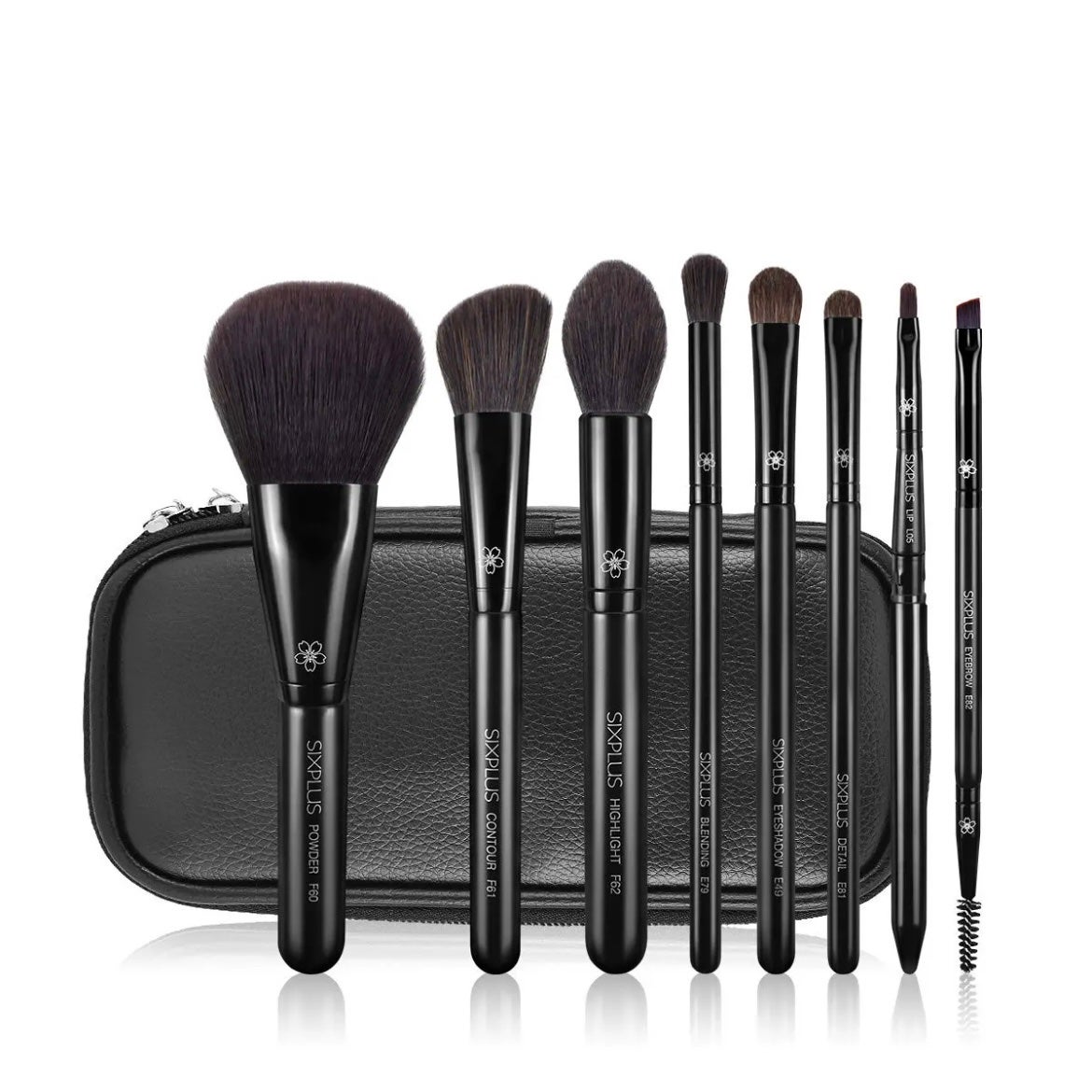 ブラックメイクブラシ8本セット-Dawnシリーズ/SIXPLUS/メイクブラシを使ったクチコミ(1枚目)