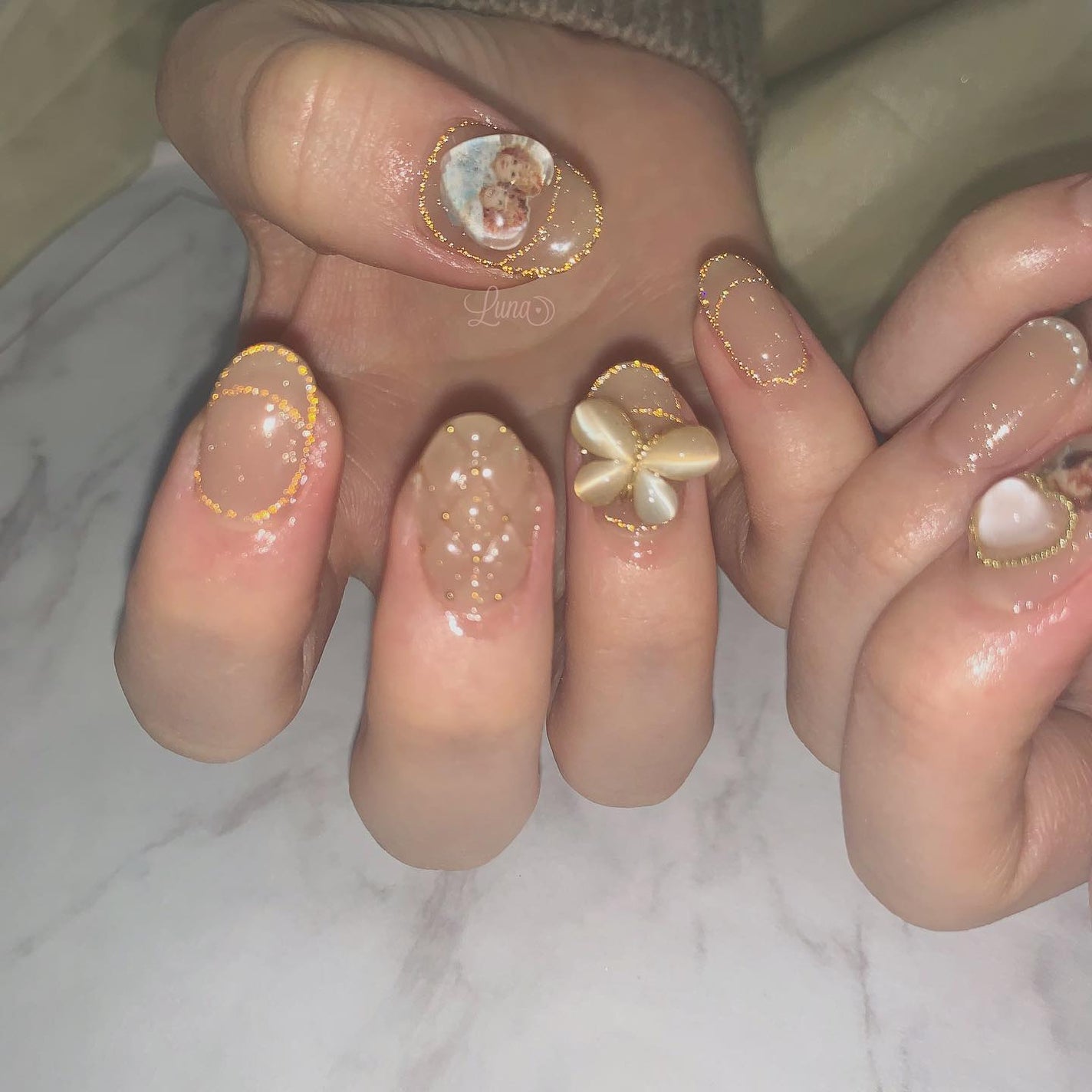 Iuna. Mizuki on LIPS 「.スペシャルプラン👼🏻🤍#nail#nailstagram#g..」(2枚目)