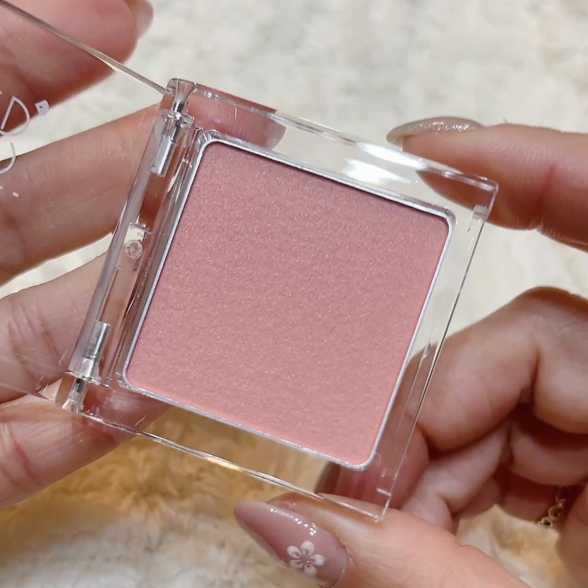 ぽわんチーク 01 デートローズ/muice/パウダーチークを使ったクチコミ（2枚目）