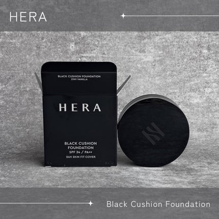 ブラック クッション ファンデーション/HERA/クッションファンデーションを使ったクチコミ(1枚目)