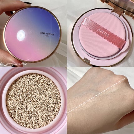 ピンクティーツリーカバープライマークッション/APLIN/クッションファンデーションを使ったクチコミ(2枚目)