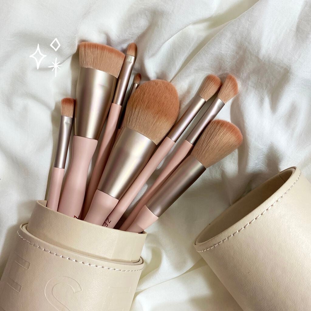 ローズクラウドメイクブラシセット/ZEESEA/メイクブラシを使ったクチコミ(1枚目)