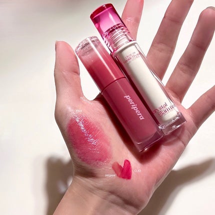 クリスタル グラム ティント 05 FRESH CHERRY/CLIO/リップティントを使ったクチコミ(2枚目)