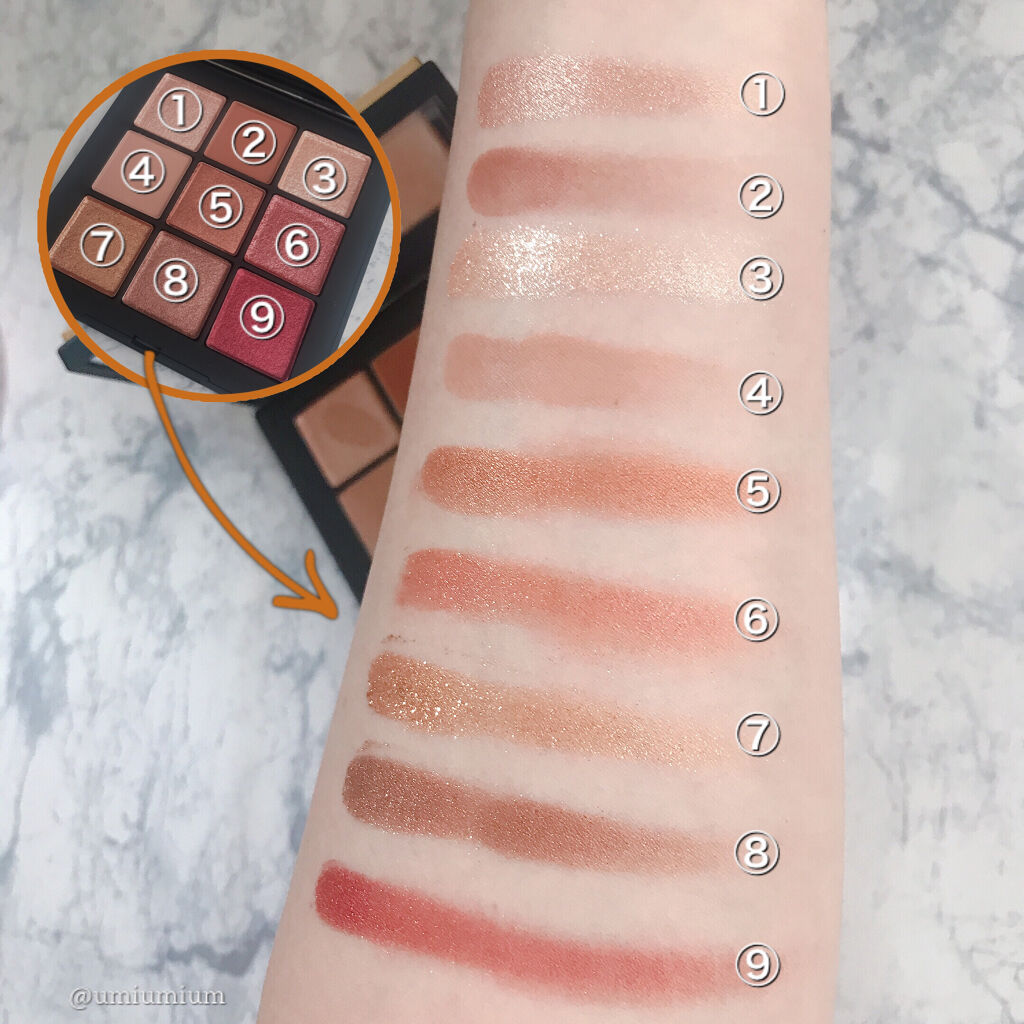 サマーソルスティス アイシャドーパレット/NARS/アイシャドウパレットを使ったクチコミ（2枚目）