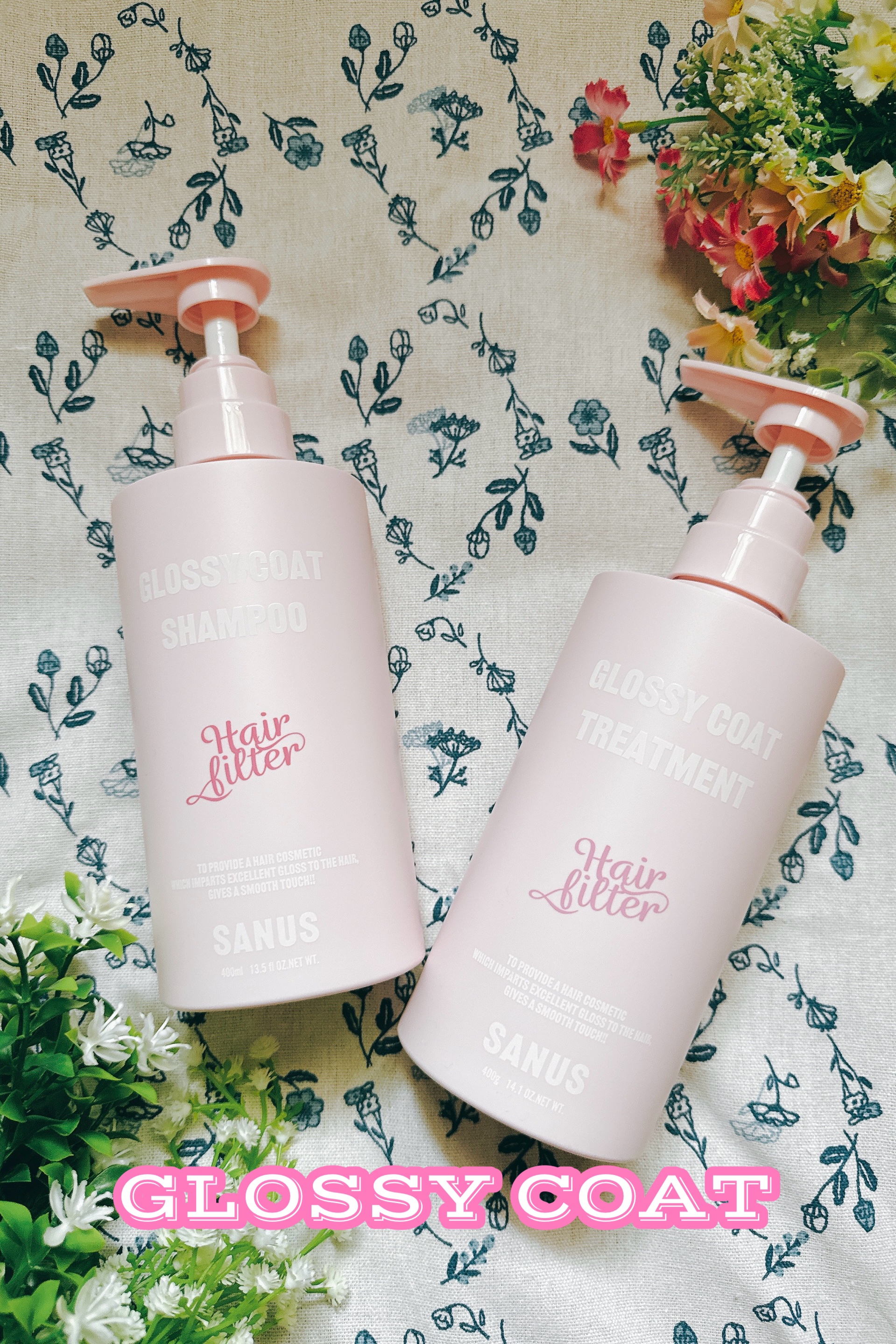 GLOSSY COAT SHAMPOO / TREATMENT/SANUS HAIR FILTER/市販シャンプーを使ったクチコミ（1枚目）