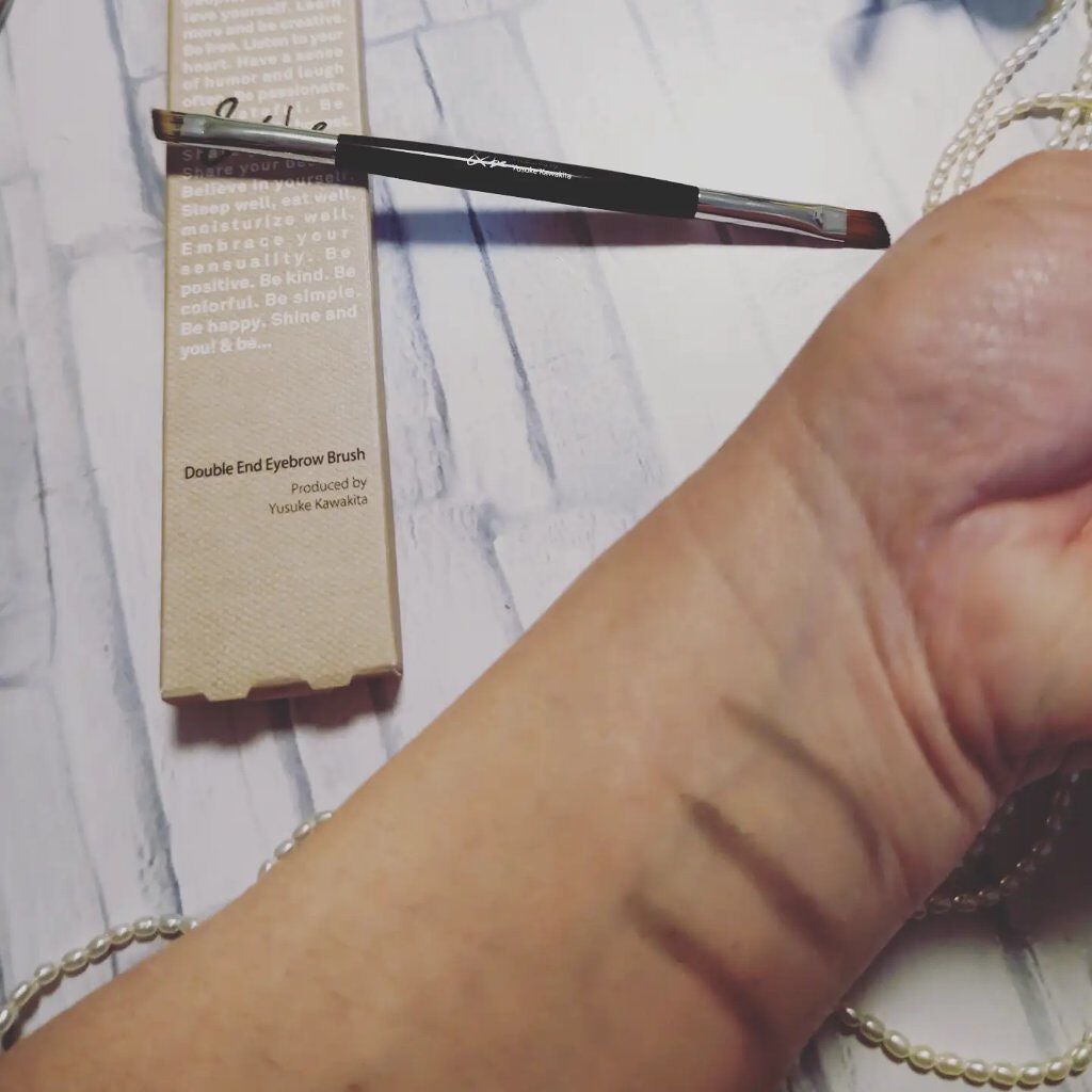 ダブルエンドアイブロウブラシ熊野筆/&be/メイクブラシを使ったクチコミ(1枚目)