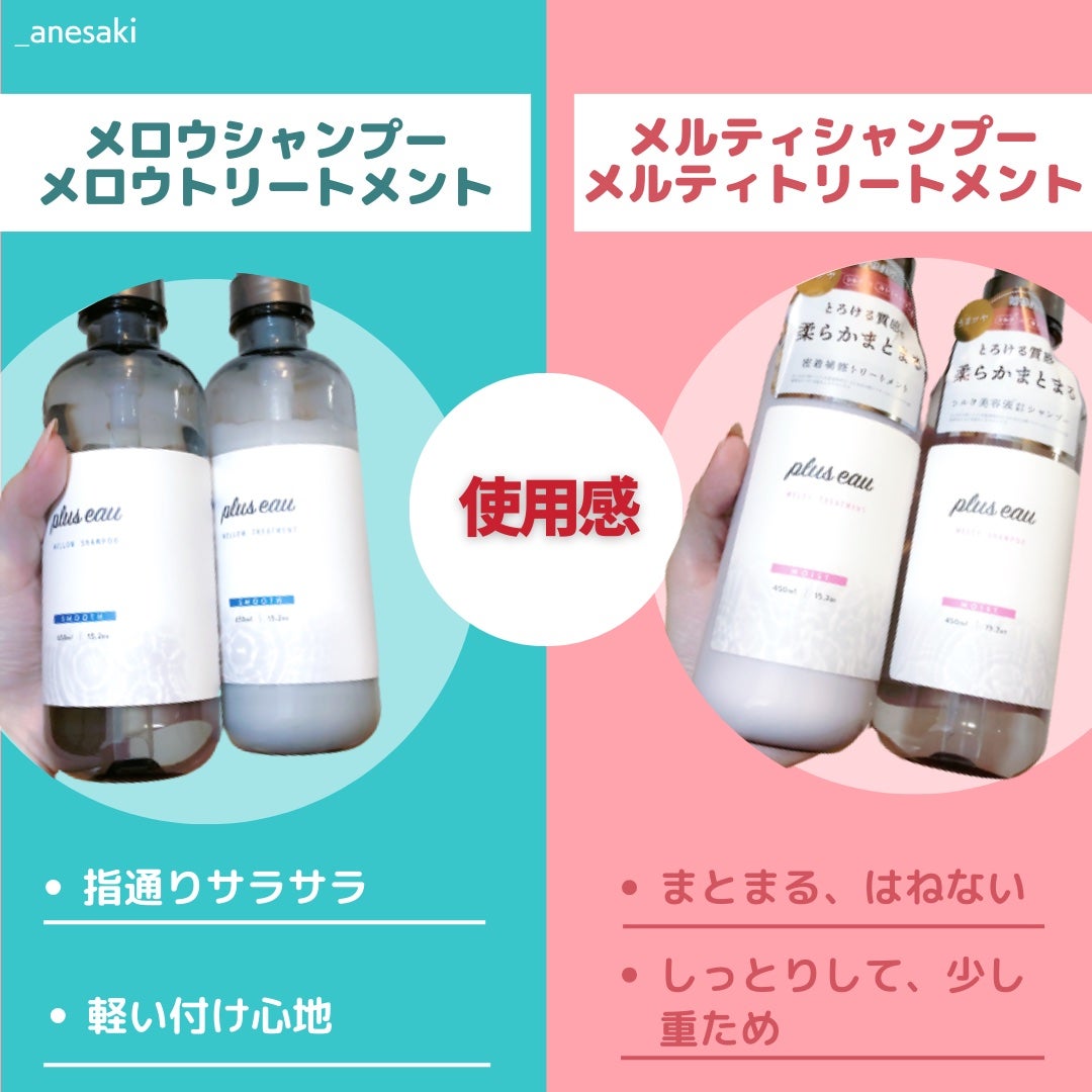 プリュスオー メルティシャンプー/メルティトリートメント/plus eau/市販シャンプーを使ったクチコミ(2枚目)