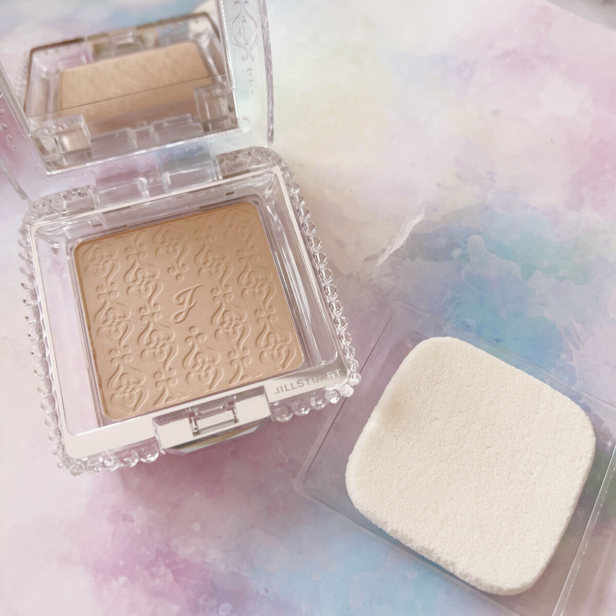 グロウシフォン セラムフィルター コンパクト SF/JILL STUART/パウダーファンデーションを使ったクチコミ（3枚目）