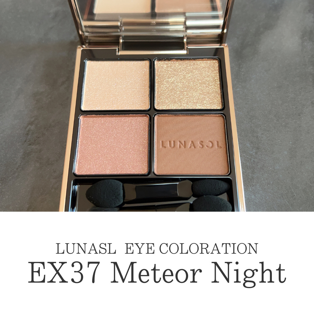 アイカラーレーション EX37 Meteor Night/LUNASOL/アイシャドウパレットを使ったクチコミ（3枚目）