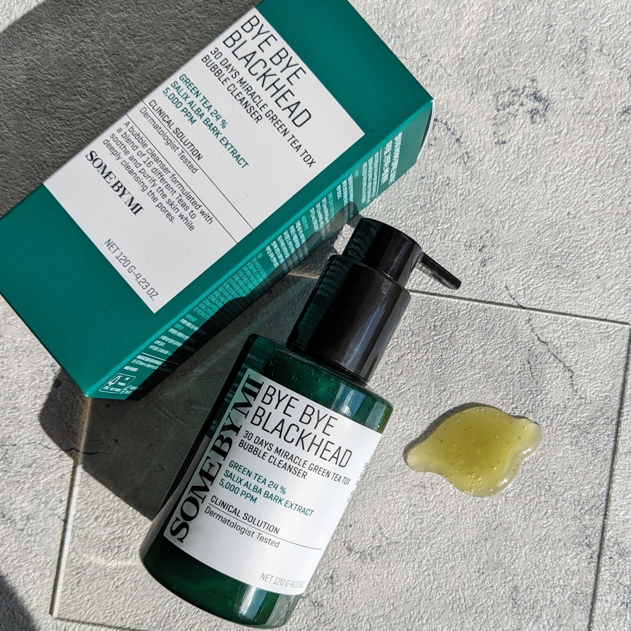 バイバイブラックヘッド グリーンティートックスバブルクレンザー/SOME BY MI/スクラブ・ゴマージュを使ったクチコミ(1枚目)