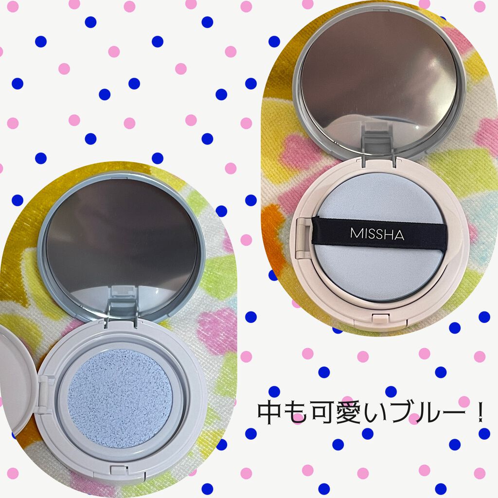 M クッションベース（ブルー）/MISSHA/化粧下地を使ったクチコミ（2枚目）