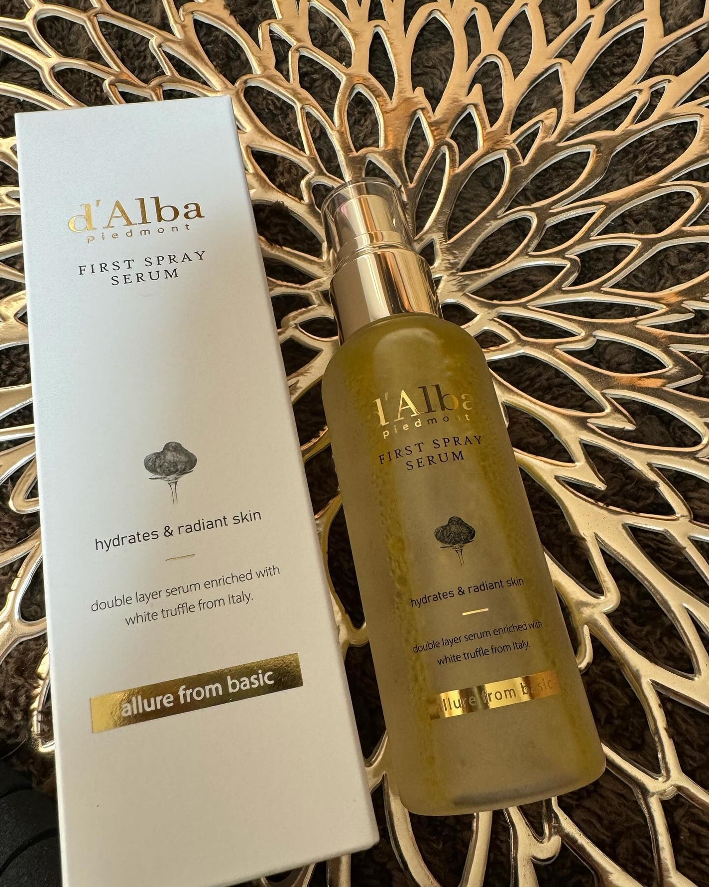 ダルバ ホワイトトリュフファーストスプレーセラム/ダルバ/ミスト状化粧水を使ったクチコミ(1枚目)