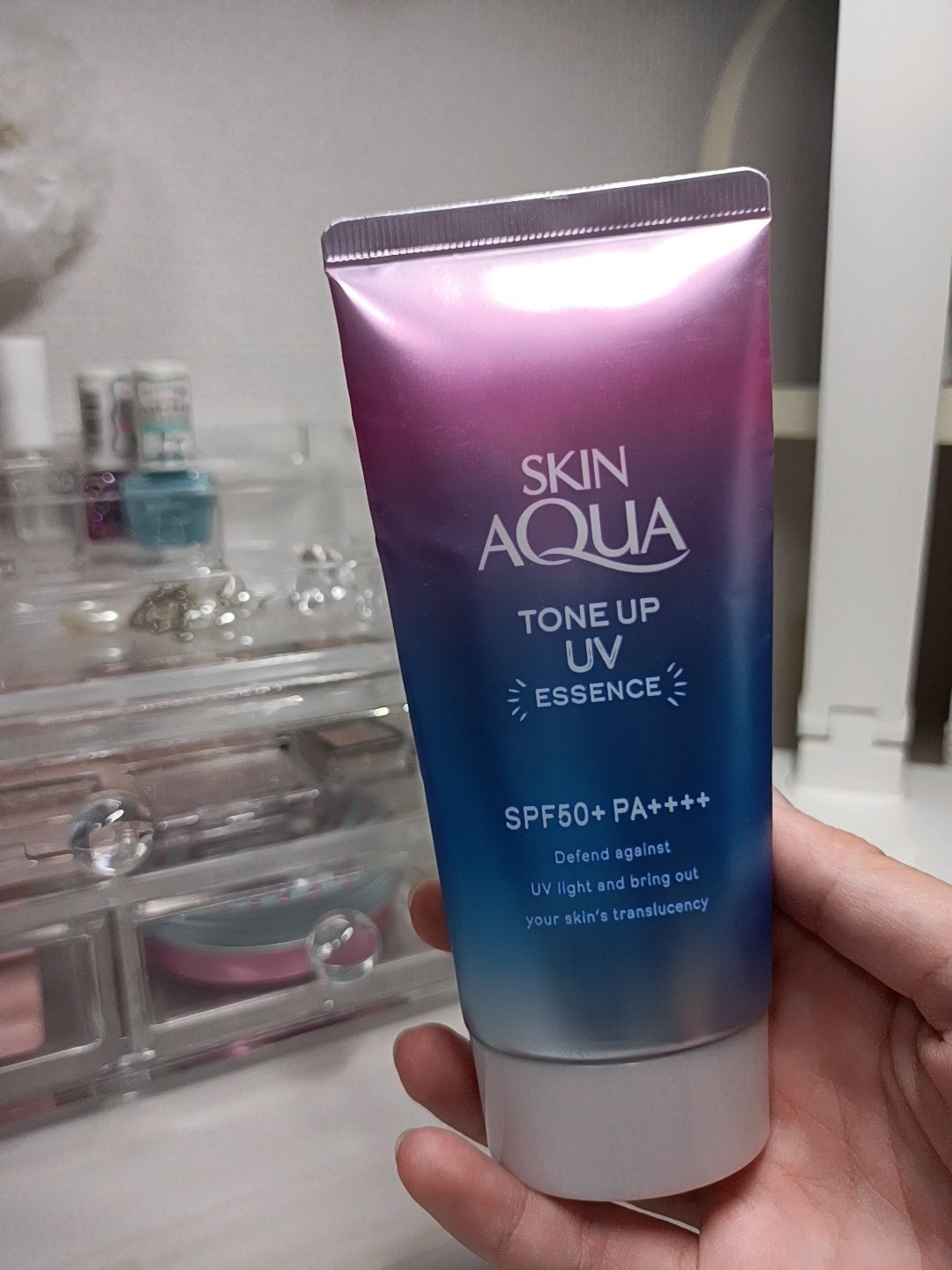 スキンアクア トーンアップUVエッセンス/スキンアクア/日焼け止めクリームを使ったクチコミ(2枚目)