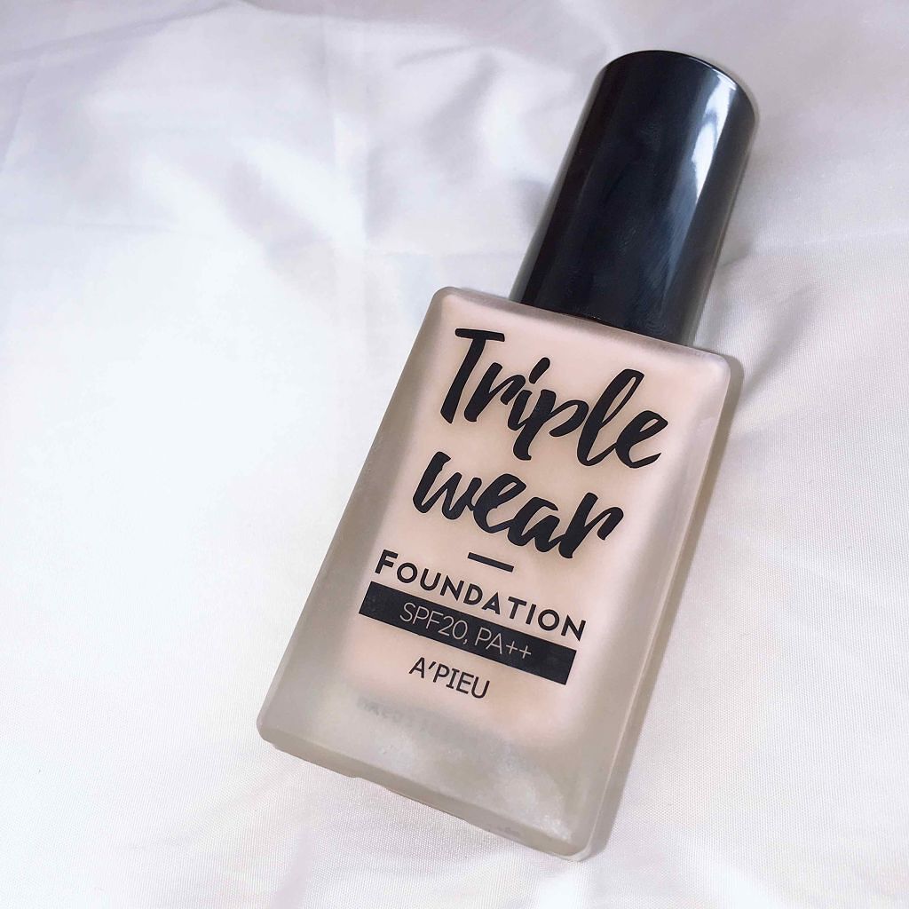 トリプルウェアファンデーション/A’pieu/リキッドファンデーションを使ったクチコミ(1枚目)