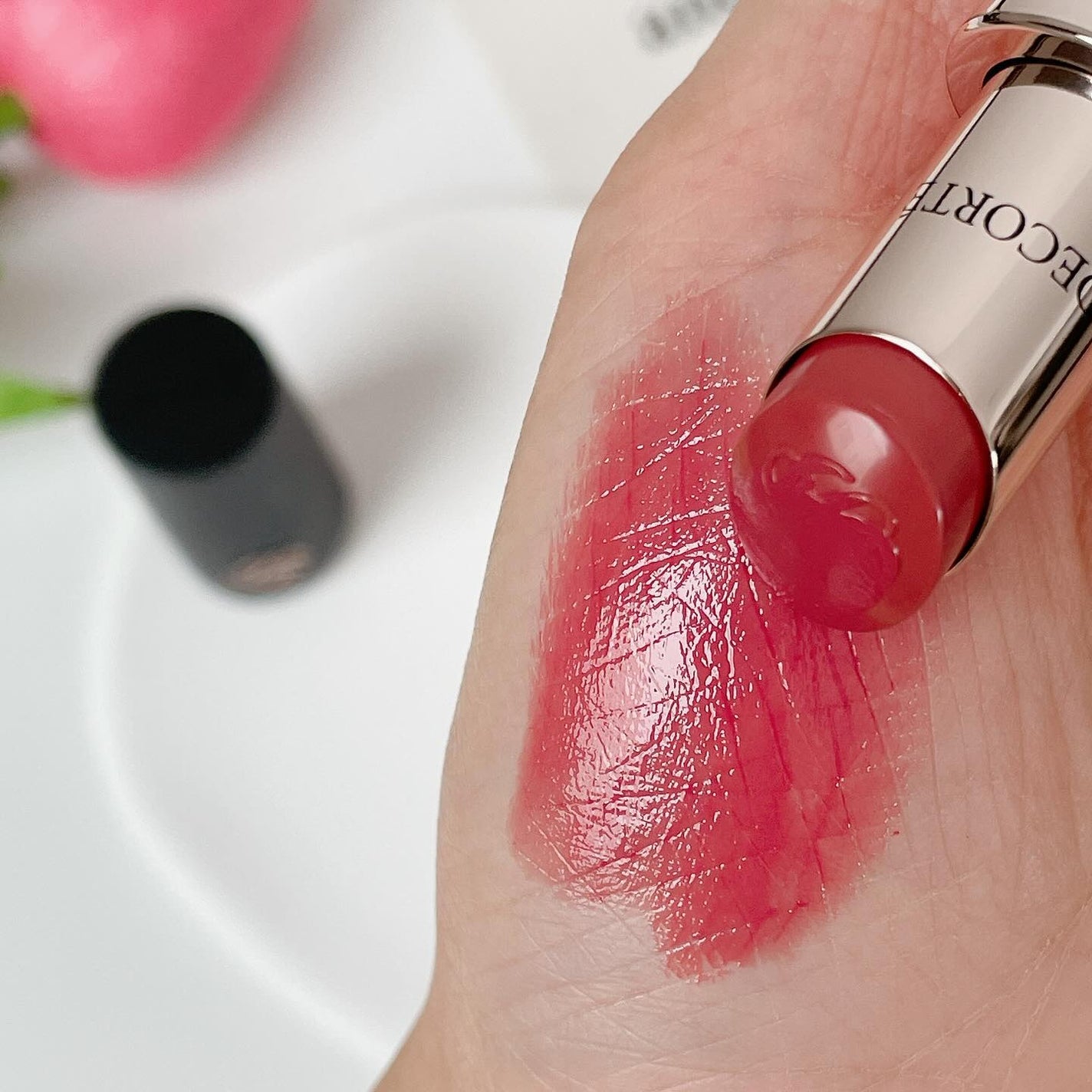 ルージュデコルテ クリームグロウ/DECORTÉ/口紅を使ったクチコミ(3枚目)