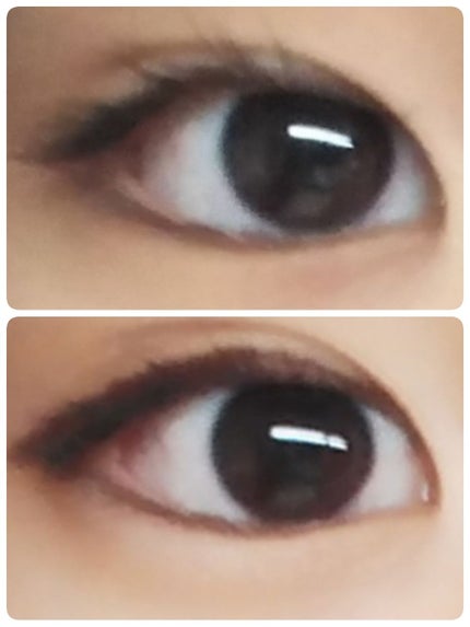 描くふたえアイライナー/CEZANNE/リキッドアイライナーを使ったクチコミ(2枚目)