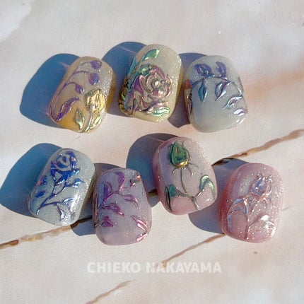 なかやまちえこ on LIPS 「あきのねいる🍁⠀⠀#nail#nails#nailart#ネイ..」(7枚目)