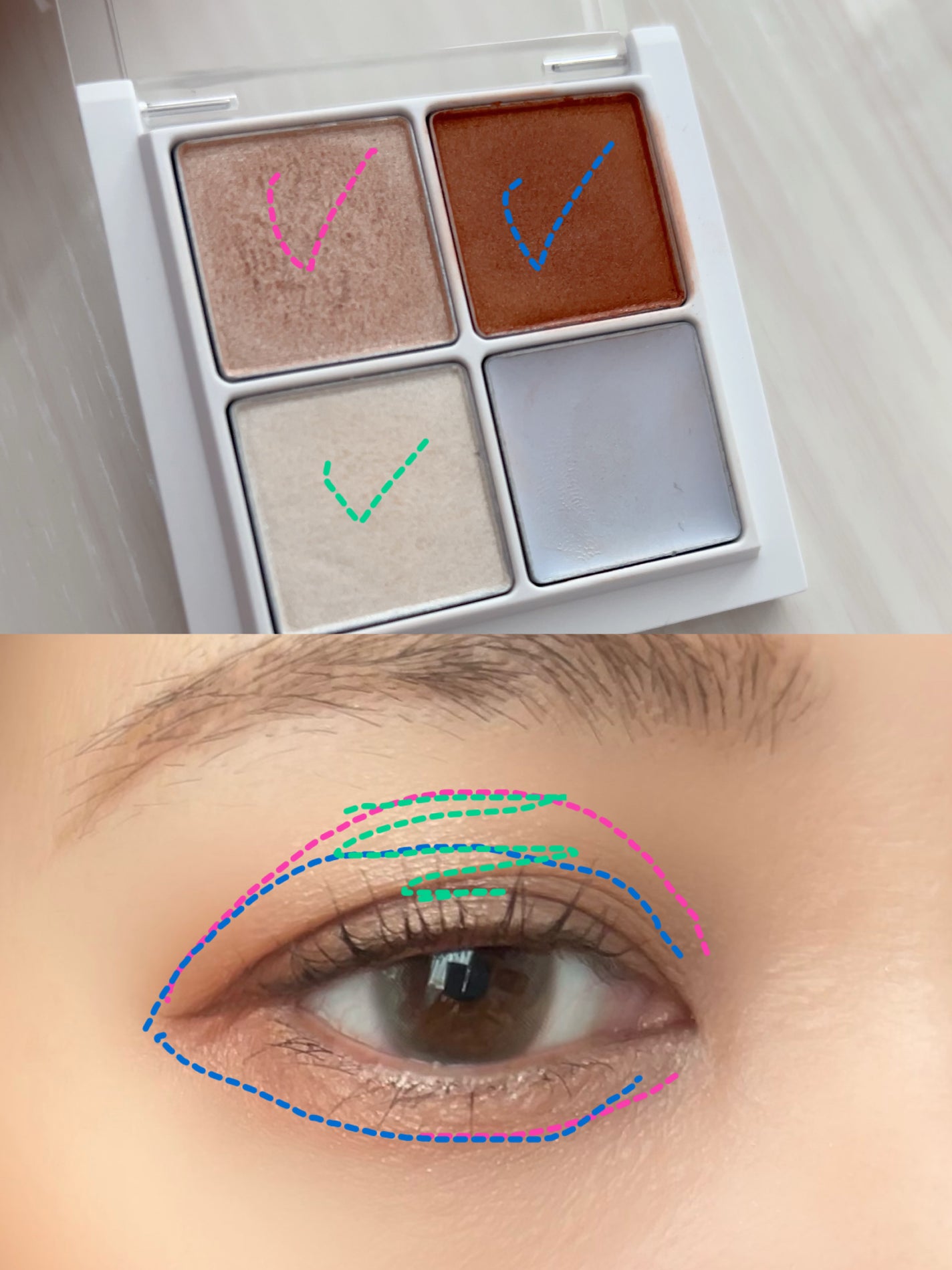 THE アイパレR/b idol/アイシャドウパレットを使ったクチコミ(5枚目)