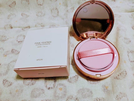 ピンクティーツリーカバークッション/APLIN/クッションファンデーションを使ったクチコミ(2枚目)