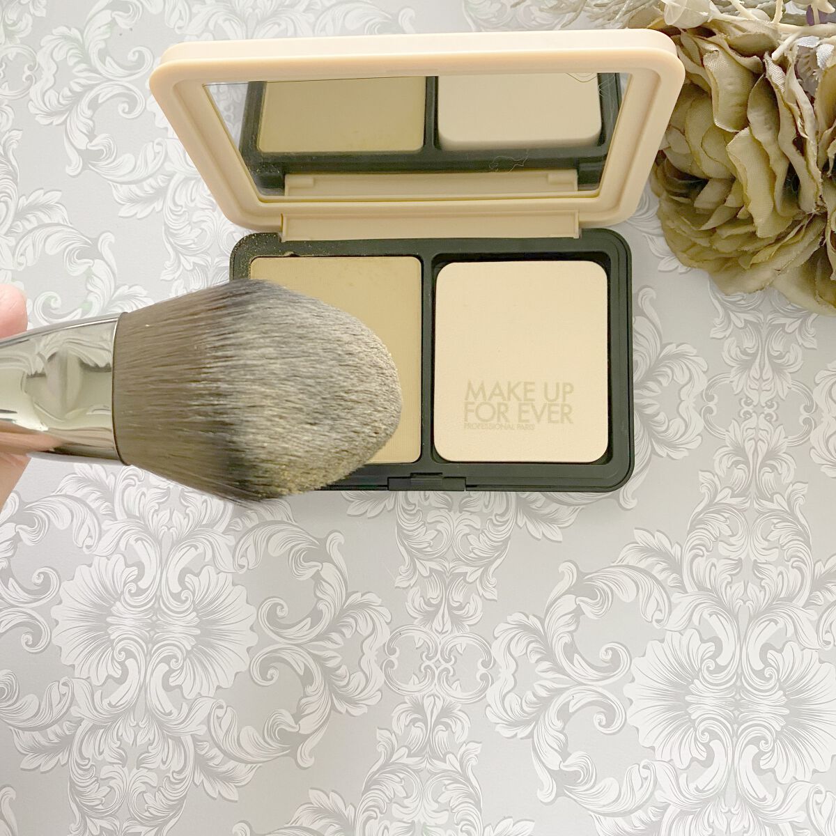 プレシジョンパウダーブラシ 128/MAKE UP FOR EVER/メイクブラシを使ったクチコミ(9枚目)