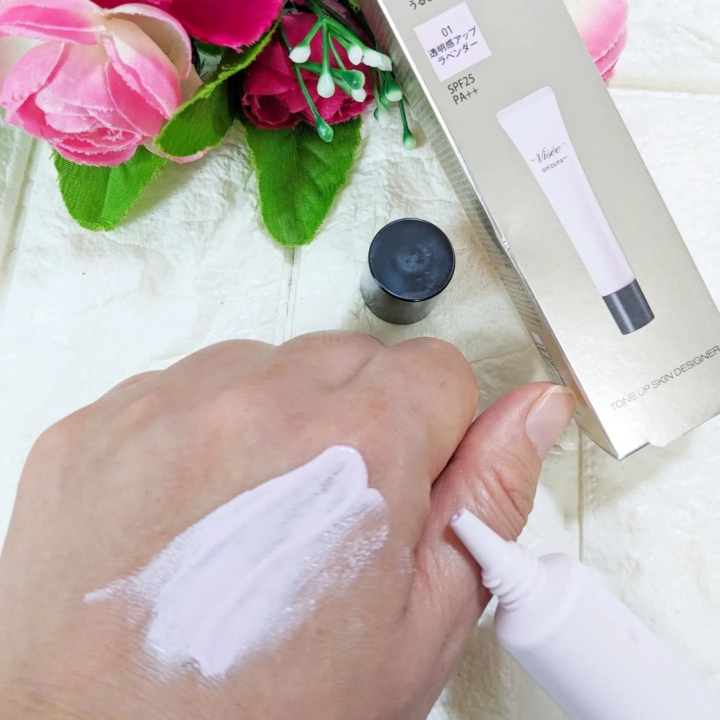 トーンアップ スキン デザイナー/Visée/化粧下地を使ったクチコミ(4枚目)