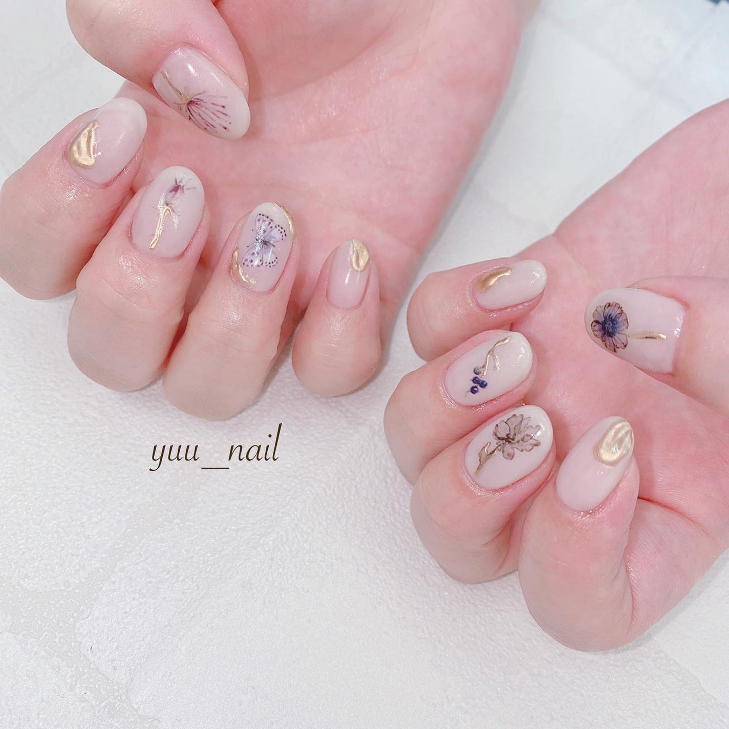 YUKA on LIPS 「Flowernail🥀...#nail#nailist#ネイル..」(1枚目)