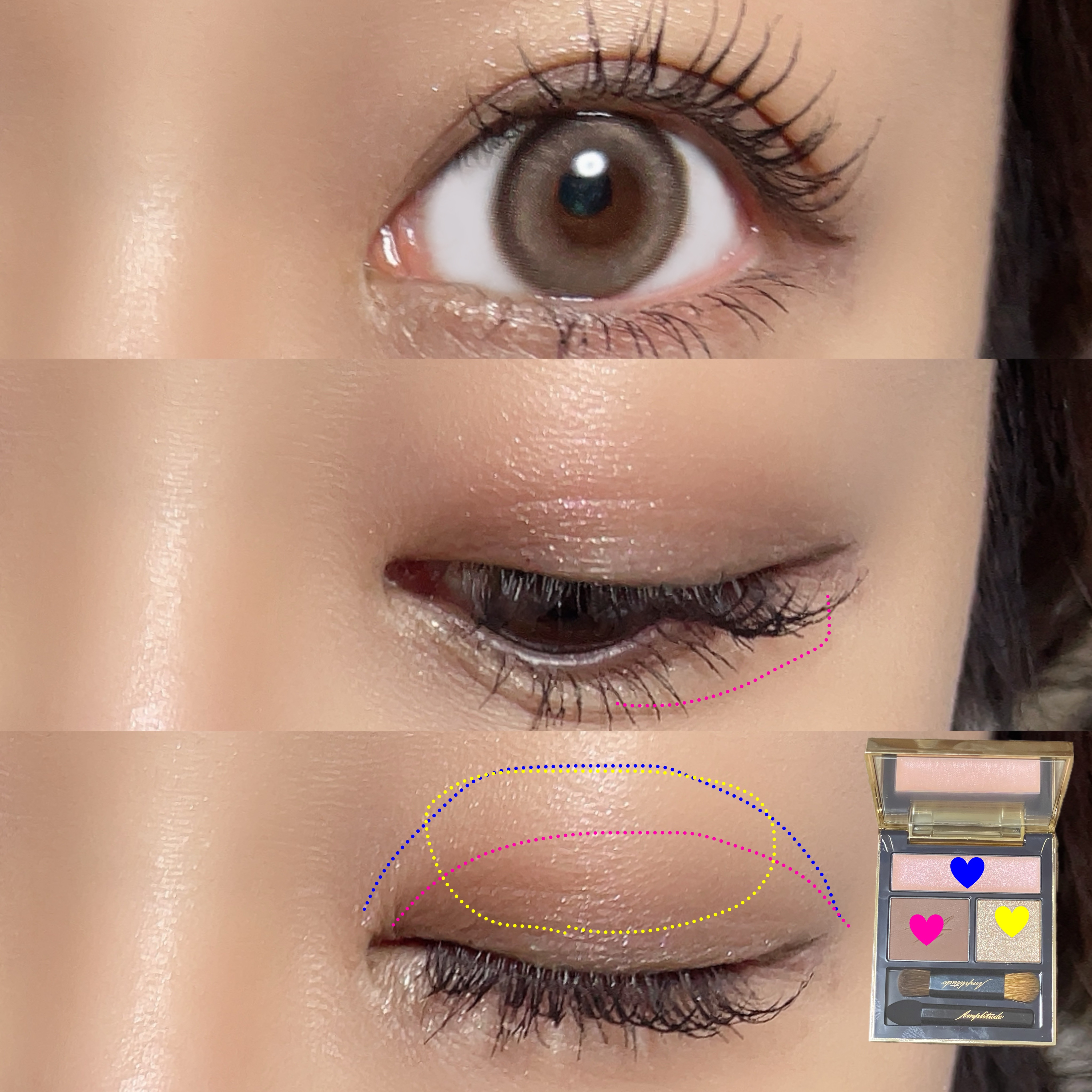コンスピキュアス アイズ/Amplitude/アイシャドウパレットを使ったクチコミ（3枚目）