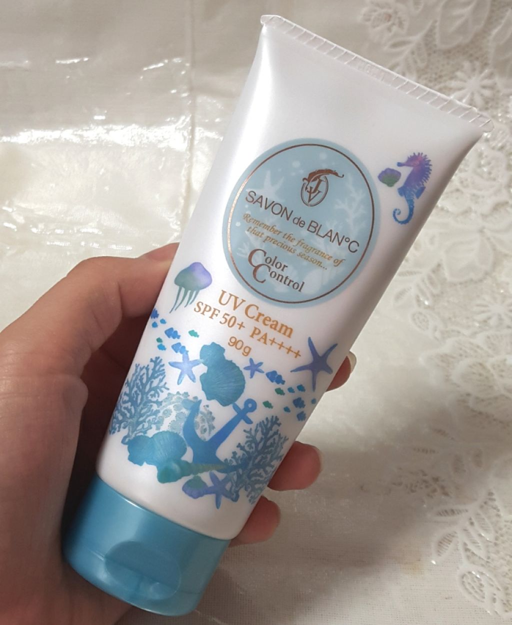 カラーコントロールUVクリーム/SAVON de BLAN°C/化粧下地を使ったクチコミ(2枚目)
