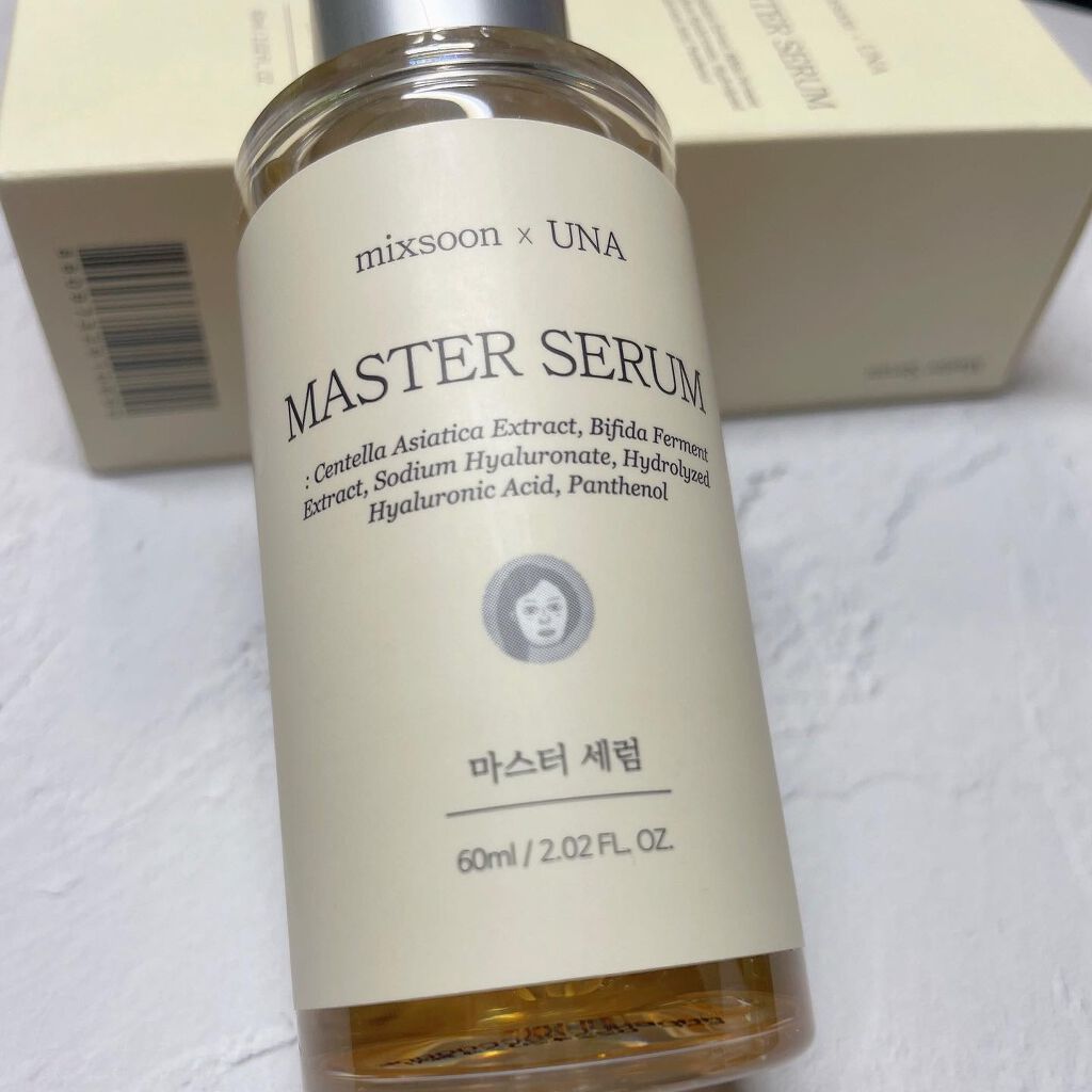 mixsoon マスターセラムのクチコミ「『 mixsoon / mixsoon × UNA MASTER SERUM 』
⁡
mixs.....」（2枚目）