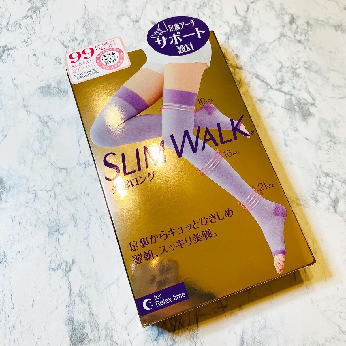 美脚ロング/SLIMWALK/着圧ソックス・レギンスを使ったクチコミ(2枚目)