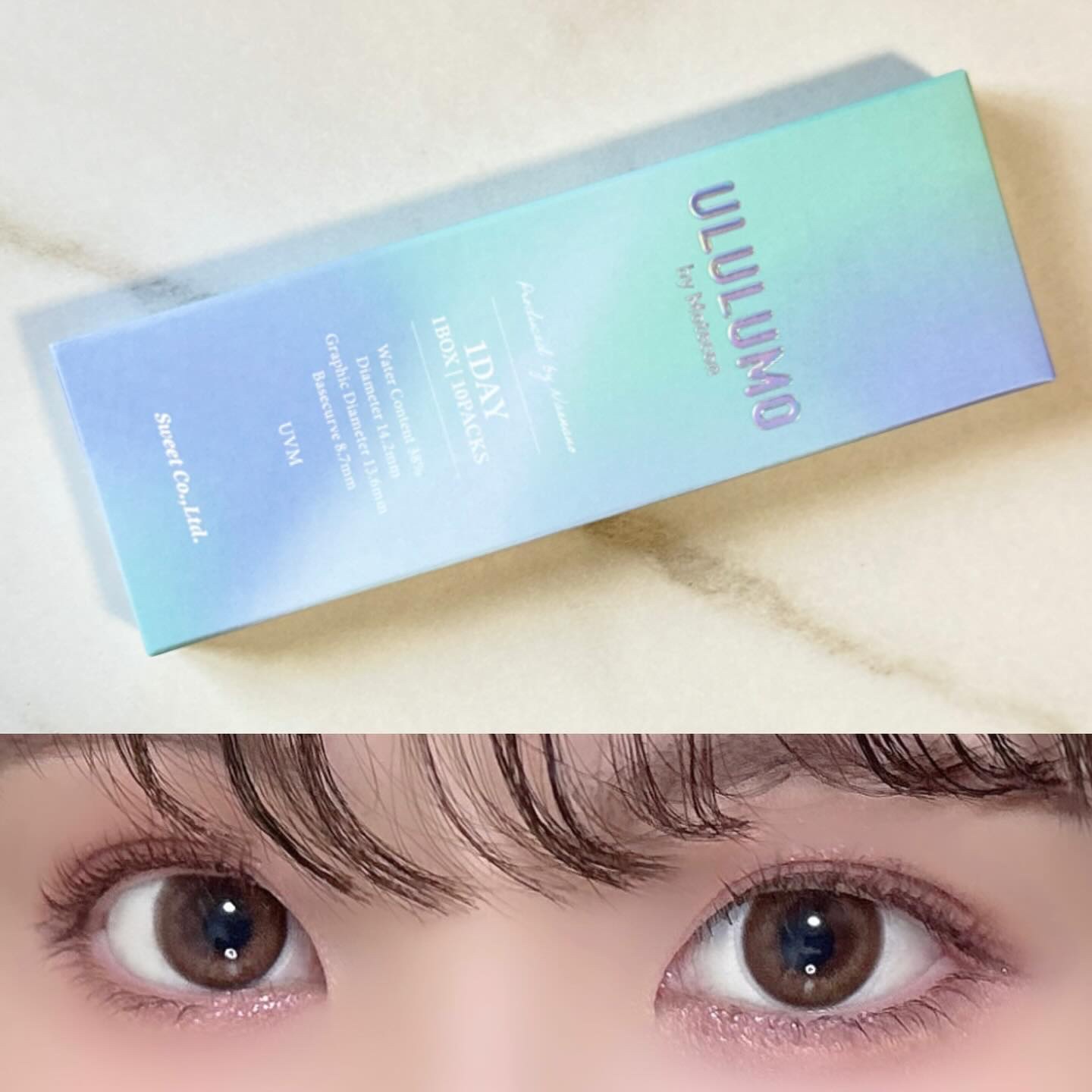 ウルルモ/ULULUMO by Motecon/カラーコンタクトレンズを使ったクチコミ（3枚目）