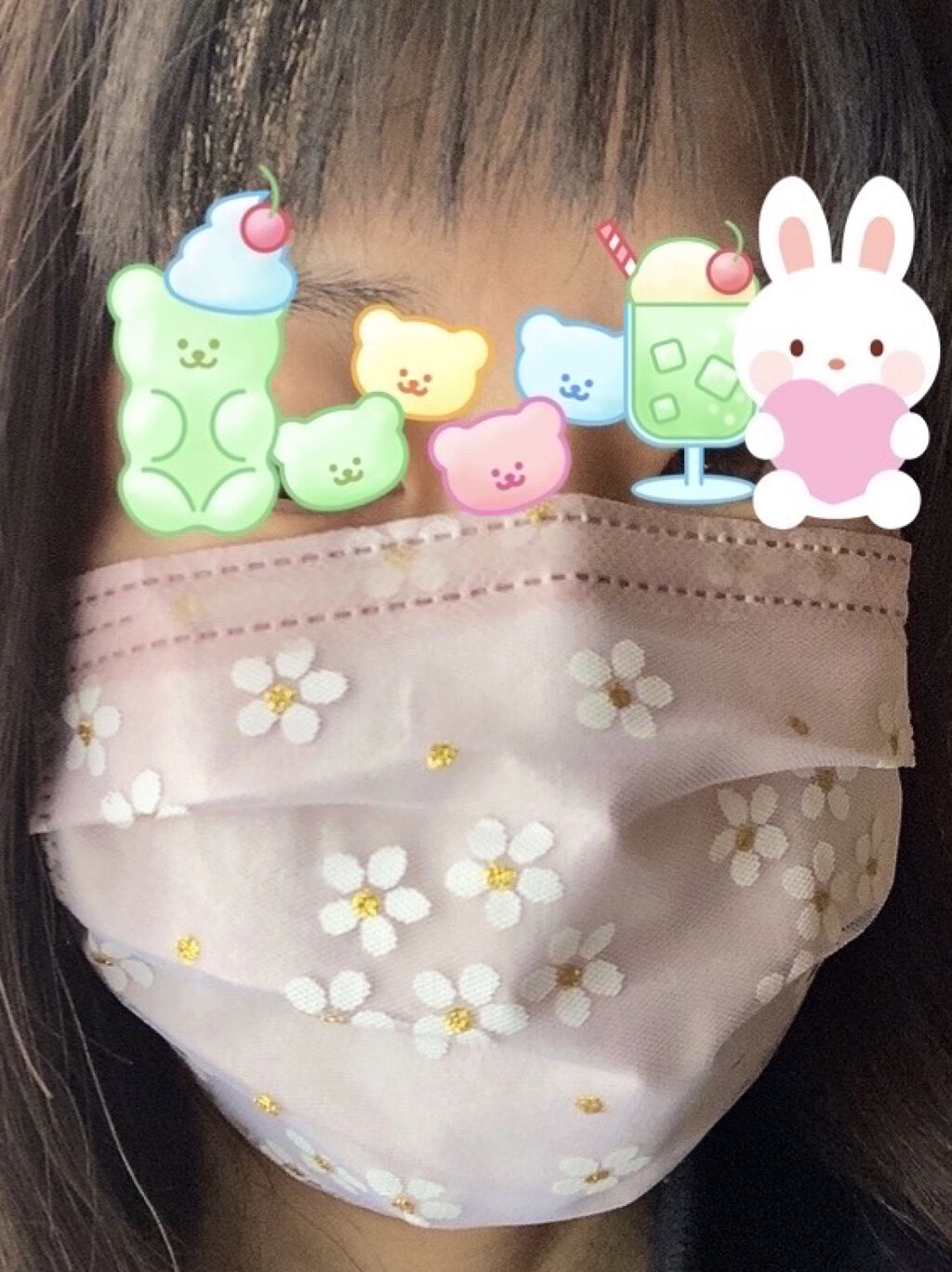 フラワーベールマスク/フジ/マスクを使ったクチコミ（2枚目）