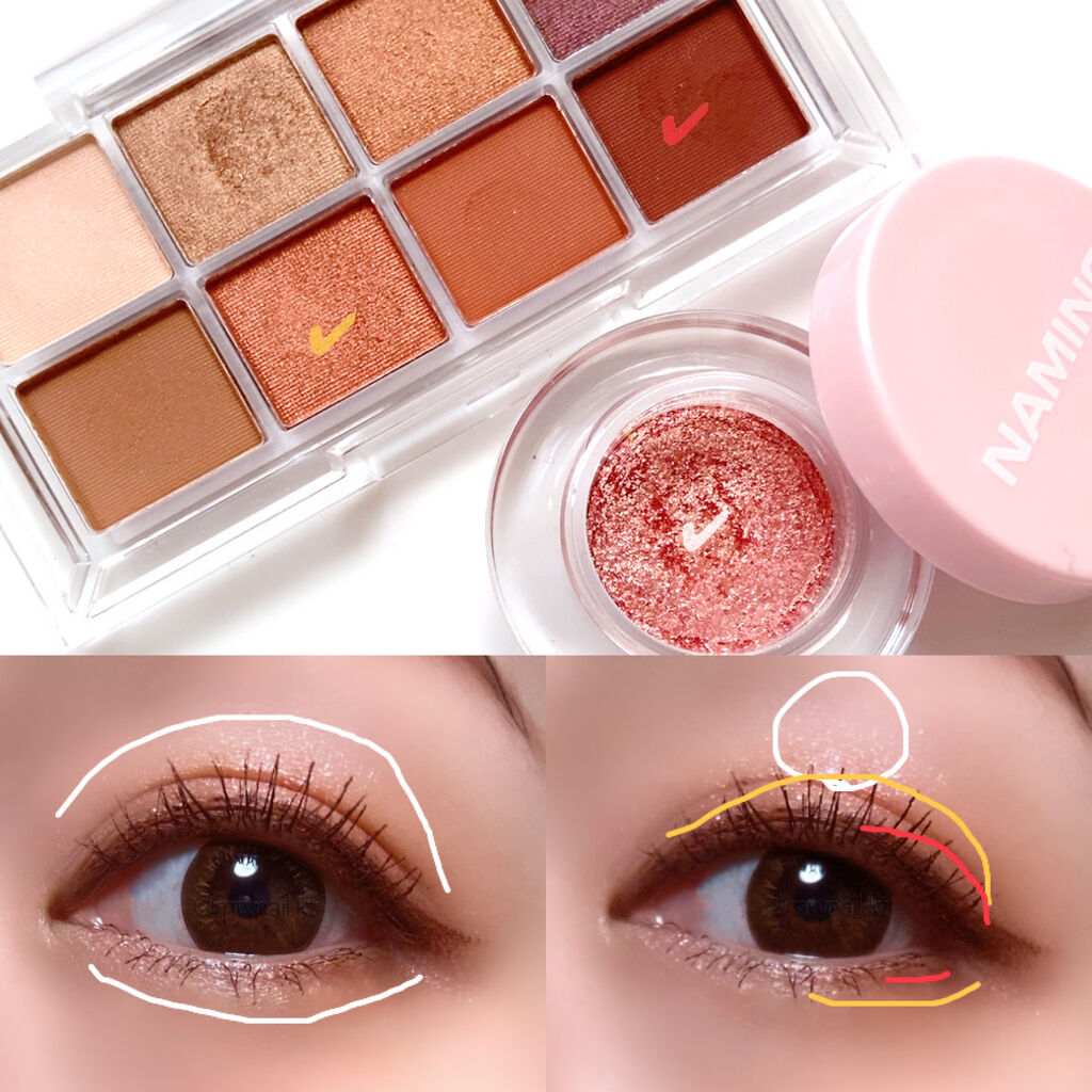 ネイミングスパークルアイグリッターポット BGW01 BREEZE/NAMING./グリッターを使ったクチコミ（3枚目）