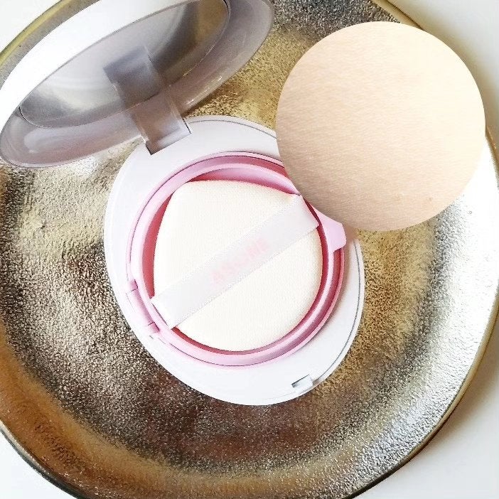 デューイーメッシュファンデーション/ASUNE /クッションファンデーションを使ったクチコミ(2枚目)