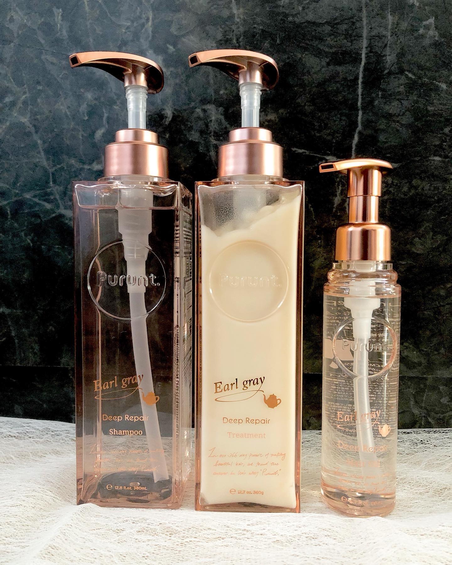プルント ディープリペアペアセット アールグレイ N/Purunt./市販シャンプーを使ったクチコミ（1枚目）