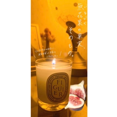 diptyque フレグランスキャンドル BAIESのクチコミ「【diptyqueキャンドル figuier(フィグ)】無花果(いちじく)の果実、そのもののか.....」（2枚目）