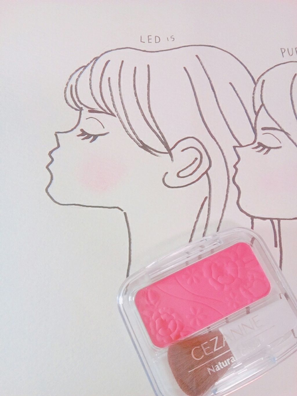 ナチュラル チークN/CEZANNE/パウダーチークを使ったクチコミ（2枚目）