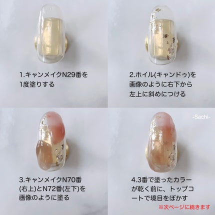 カラフルネイルズ/キャンメイク/マニキュアを使ったクチコミ(5枚目)
