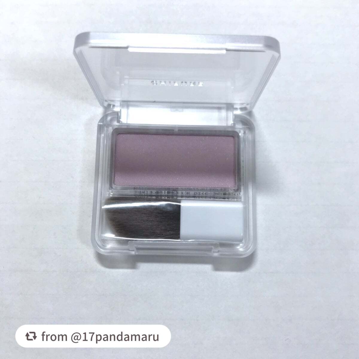 パウダー チーク ニュアンスカラー/ちふれ/パウダーチークを使ったクチコミ(4枚目)