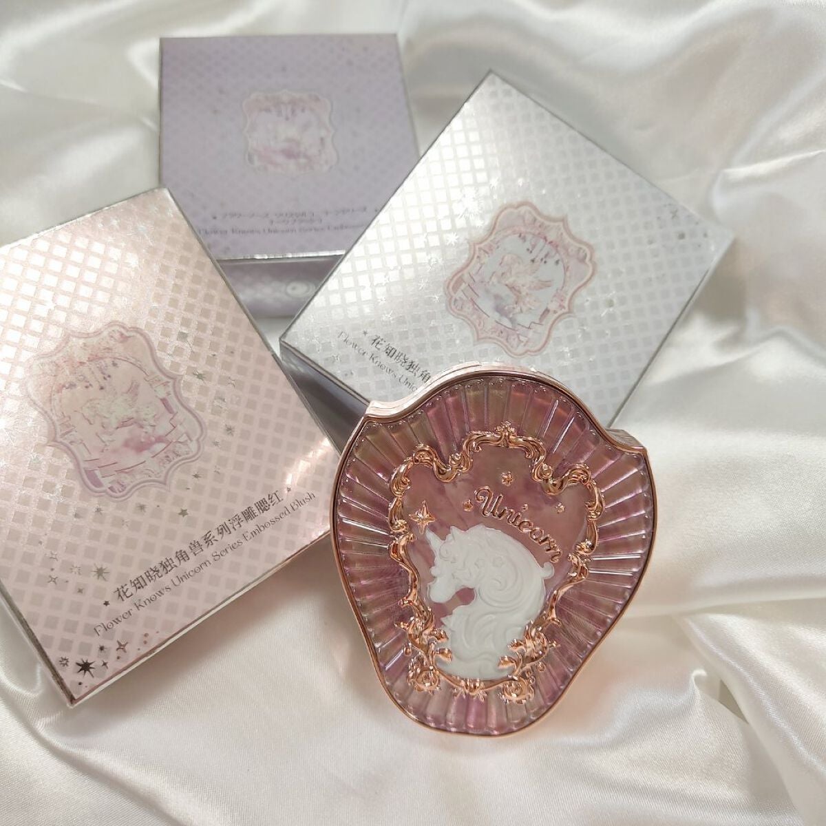 クリスタルユニコーンシリーズ チークブラッシュ/FlowerKnows/パウダーチークを使ったクチコミ(1枚目)